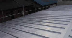 シルバーコートにて上塗り