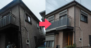 栗原塗装の外壁塗装事例 流山の戸建て住宅のサイディング外壁塗装