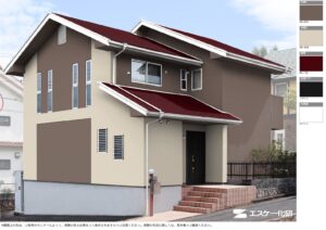 エスケー化研の外壁塗装シミュレーションの画面2