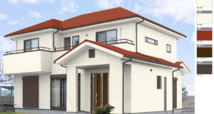 エスケー化研の外壁塗装シミュレーションのイメージ