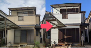 栗原塗装工業の外壁塗装事例　我孫子市青山台の住宅