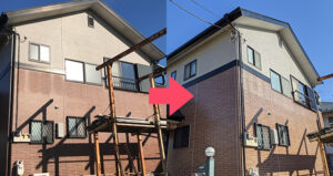 栗原塗装工業　外壁塗装事例　我孫子市下ヶ戸の木造住宅