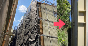 当初予定にはなかった柱も塗り替えました